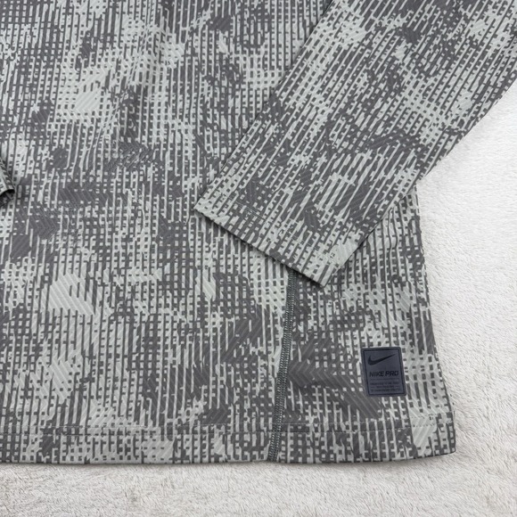 Nike Pro Dri-Fit Fitted Compression Digital Camo Long Sleeve Athletic Shirt L - Picture 7 of 16